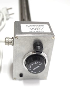 Heater with thermostat 1600W 230V G 5/4" with long dead zone 150mm