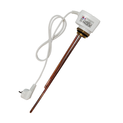 Copper heater 2000W 230V G 1 1/2" (6/4") L=365 with regulation