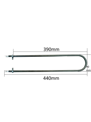 Grzałka do powietrza typ U 1100W 230V 390x90mm