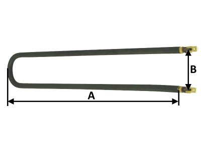 Grzałka typ U, 800W 230V 630x42mm